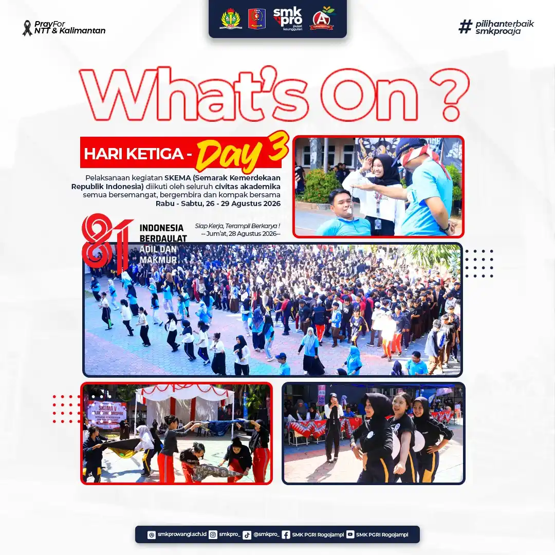 Semarak Hari Ke-3 HUT RI ke-81 di SMK PRO: Serunya Lomba Kepiting Balon, Sarung Balon, hingga Cooking Estafet