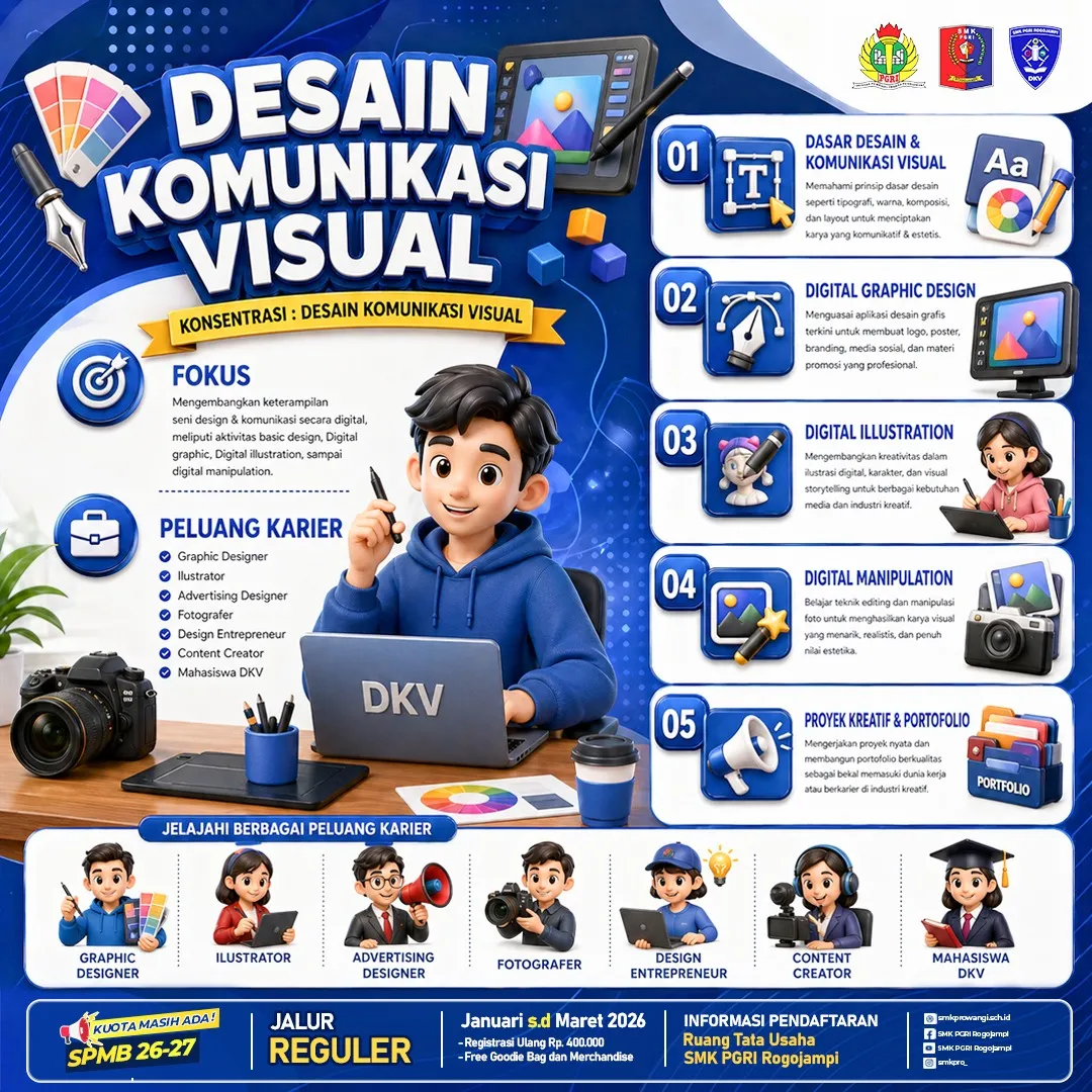 Brosur Jurusan DKV SPMB 2026 Jalur Reguler