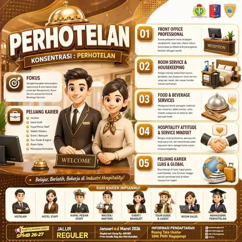 Brosur Jurusan PHT SPMB 2026 Jalur Reguler
